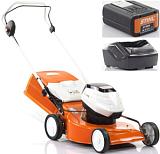 Газонокосилка аккумуляторная Stihl RMA 253.0 SET c AP200 и AL101 (AUT, 36В Pro, 51 см., несамоходная, сталь, травосборник 55 л., 22,5 кг.) Газонокосилка аккумуляторная Stihl RMA 253.0 SET c AP200 и AL101 (AUT, 36В Pro, 51 см., несамоходная, сталь, травосборник 55 л., 22,5 кг.)