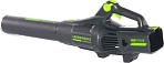 Воздуходувка аккумуляторная GreenWorks GD82ABII с АКБ 5 А/ч и ЗУ (PRC, BL 82В, 225 км/ч, 21.5 м3/мин, 2.6 кг)