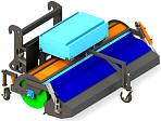 Щетка с передним бункером МЕТАТЭКС с системой гидроорошения и угловой щеткой