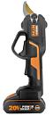 Аккумуляторный секатор Worx WG330E.9 без АКБ и ЗУ (PRC,  BL 20В, диаметр среза 25 мм, 0.7 кг)