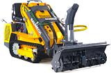 Универсальная машина мини-погрузчик Baumech ML-03 Pro + роторный снегоуборщик 110 см. с двигателем Zongshen GB750 V-Twin