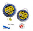 Леска триммерная Champion Sky-cutter 2,4 мм., 2-х компонентный материал, витой квадрат 2, 15 м.