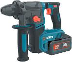Перфоратор аккумуляторный Senix PDRX2-M2-EU с АКБ 4 А/ч и ЗУ (PRC, BL 18V, SDS+, 1.2 Дж, кейс, 1.7 кг)