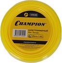 Леска триммерная Champion Star 2,4 мм., мононить, звезда, 40 м.