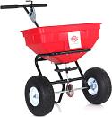 Тележка - разбрасыватель для удобрений, песка и реагентов TOSS GT1515 (PRC, пневмоколеса, ёмкость 60 л, 17 кг.)