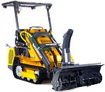 Универсальная машина мини-погрузчик Baumech ML-03 Pro + роторный снегоуборщик 110 см. + каркас безопасности с двигателем Zongshen GB750 EFI инжектор