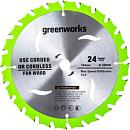 Пильный диск по дереву GreenWorks 2943407 184 мм 24T для мини-пилы G24MCS