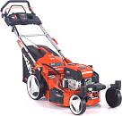 Газонокосилка бензиновая Daewoo DLM 5500SRE с рояльными колесами и эл.запуском (PRC, 54 см, Daewoo 190 см3, TURBO X BLADE, 70 л, сталь, 4 в 1, 36 кг)