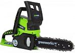 Пила аккумуляторная цепная GreenWorks G24CS25 10" без АКБ и ЗУ (PRC, 24В, 3/8"-1.1-46E, 2.7 кг)