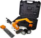 Ножницы для газонов аккумуляторные + кусторез Villartec HA1462 с 2 АКБ 1.5 А/ч и ЗУ (PRC, Li-Ion, 14.4В, 12/20 см, кейс, 1.0 кг)