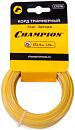 Леска триммерная Champion Star 2,4 мм., мононить, звезда, 15 м., моток