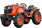 Минитрактор Kubota B2741S Narrow (IND, Kubota 1261 см3, дизель 3 цилиндра, 27 л.с., колеса 5x12 / 8x18, механика 9/3, 850 кг)