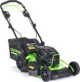 Газонокосилка аккумуляторная самоходная GreenWorks GC82LM51SP2 с АКБ 5 А/ч и ЗУ (PRC, BL 82В, 51 см, сталь, 2 слота под АКБ, 4 в 1, 60 л, 31.2 кг)