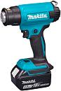 Фен строительный аккумуляторный Makita DHG181RT1J с АКБ 5 А/ч и ЗУ (PRC, LXT 18V, 120-200 л/мин, 550°C, кейс MakPac, 1.0 кг)