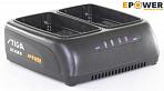 Зарядное устройство Stiga EC 415 D двойное стандартное (PRC, для аккумуляторов 48V, 500 серии, мощность 1,5 А, 1,0 кг.)