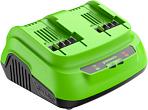 Зарядное устройство GreenWorks G24X2C8 ультрабыстрой зарядки двойное для аккумуляторов 24В (8А / 2х4А)