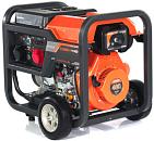 Дизельный генератор Daewoo DDAE 6000DXE-3 2024 двухрежимный 220/380 (PRC, 474 см3, 10 л.с., 6,0/6,5 кВт, электростарт, колеса, ATS, 18 л., 115 кг.)
