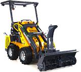 Универсальная машина мини-погрузчик Baumech ML-02 Pro + роторный снегоуборщик 110 см. + каркас безопасности с двигателем Zongshen GB750 V-Twin