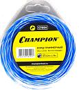 Леска триммерная Champion Sky-cutter 2,0 мм., 2-х компонентный материал, витой квадрат 2, 15 м.