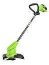 Триммер аккумуляторный GreenWorks G24LT251 с АКБ 2 А/ч и ЗУ (PRC, 24В, пласт. нож, 1.85 кг)