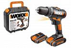 Дрель - шуруповерт аккумуляторная Worx WX101.1 с 2 АКБ 1.5 А/ч (PRC, 20В, 30 Нм, кейс, 0.9 кг, снят с производства)