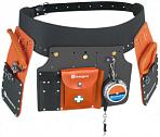 Пояс вальщика с инструментами Husqvarna 2 чехла, подъемный крюк, грейферный захват, держатель для инструментов, рулетка 15 м.
