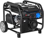 Бензиновый генератор Hyundai HHY 7050F (PRC, Hyundai, 459 см3, 5,0/5,5 кВт, 25 л, комплект колёс, 94 кг)