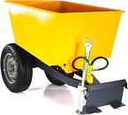 Прицеп самосвальный Baumech на переднюю сцепку, грузоподъёмность 700 кг., объём кузова 400 л., 160 кг.