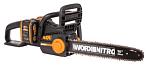 Пила аккумуляторная цепная Worx WG385E 16" с 2 АКБ 4 А/ч и ЗУ (PRC, BL 2х20 В, 3/8"-1.1-56Е, 5.0 кг)