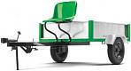 Тележка грузовая оцинкованная Pubert для культиваторов и мотоблоков с прицепным устройством R0022 (Гагарин)