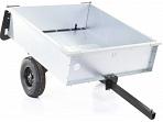 Тележка - прицеп Мобил К ТПМ-500-1 Премиум для садовых тракторов, разборная с механизмом опрокидывания (оцинкованная сталь, кузов 1100х1000, 500 кг)