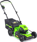 Газонокосилка аккумуляторная GreenWorks GD60LM46HP с АКБ 4 А/ч и ЗУ (PRC, BL 60В, 46 см, сталь, 3 в 1, 55 л, 24.5 кг)