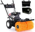 Подметальная машина Haitec HT-KF196SET3 + отвал и контейнер (PRC, 196 см3, шир. 60 см, диам. 35 см, 5 вперед / 2 назад, 81 кг)