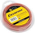 Леска триммерная Champion Whisper-twist 3,0 мм, 2-х компонентная, витой квадрат, 56 м.